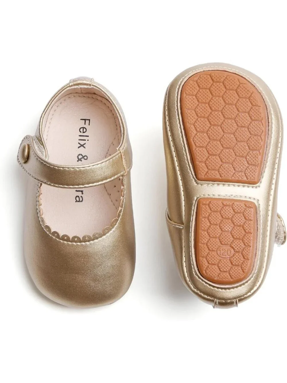 Soft Sole Infant Walking Shoes - Baby Moccasins with Rubber Sole, Crib Shoes